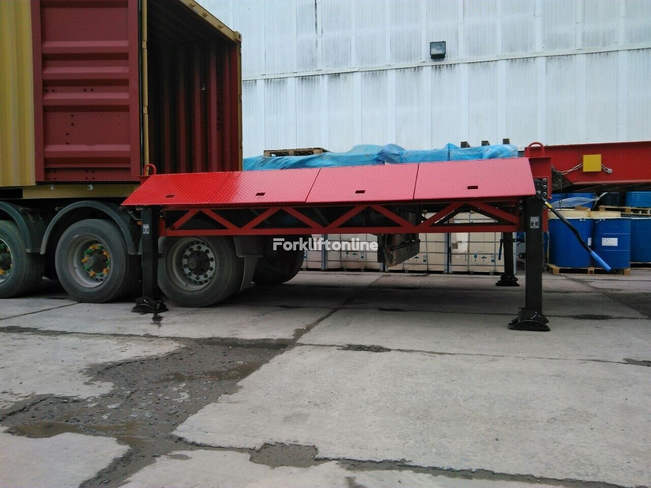 جديد منحدر تحميل متنقل Docker Stationary Loading Ramp 10 ton for unloading container trucks RM